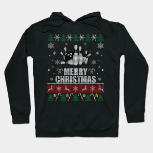 Bowling Ball And Pins Christmas Hoodie